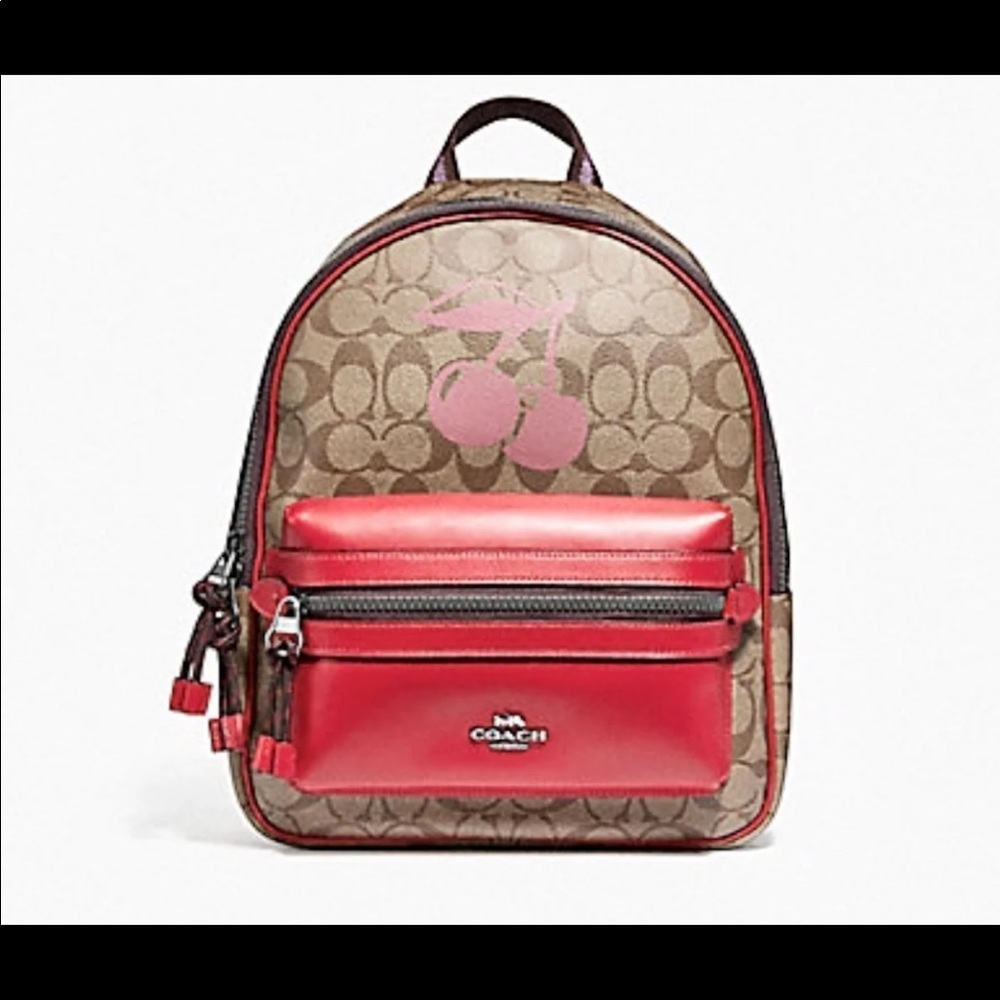 Coach MD Charlie Backpack with Cherry - Picture 6 of 6